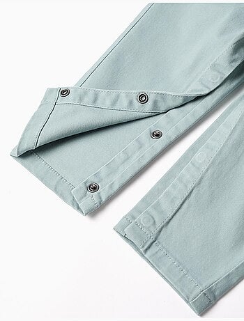 Salopette en sergé à bretelles réglables