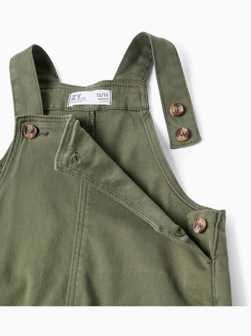 Salopette en sergé avec poches cargo - Kiabi
