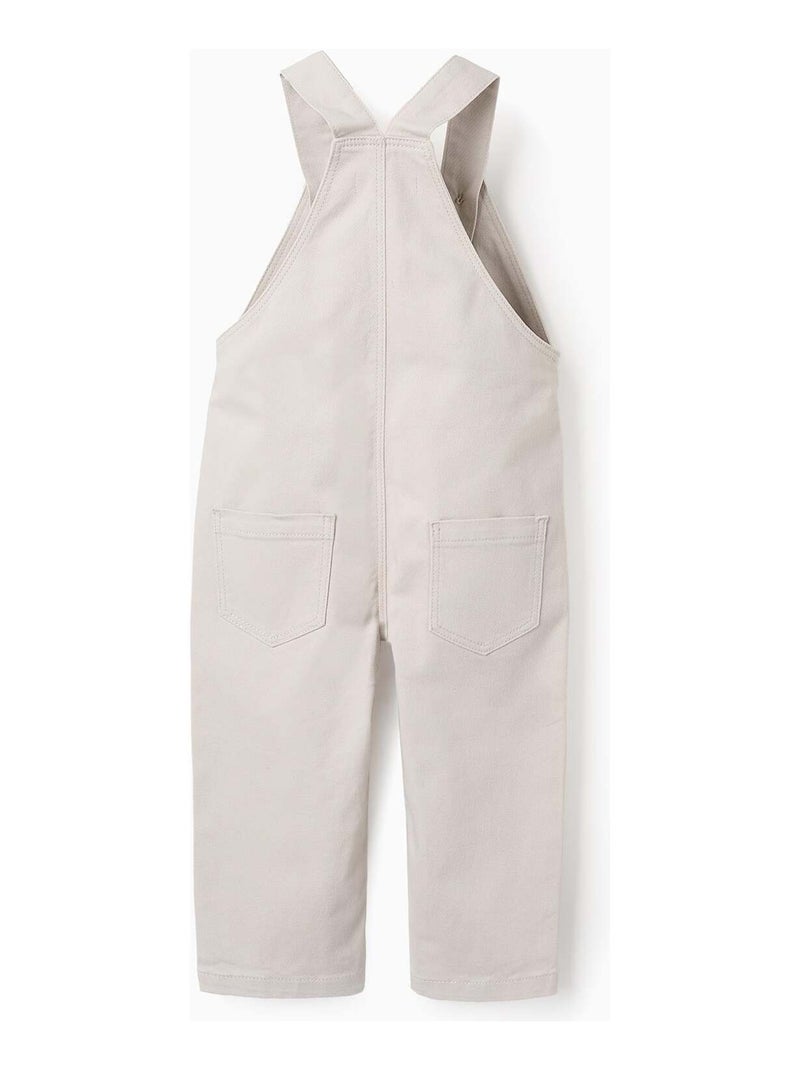 Salopette en Sergé Beige - Kiabi