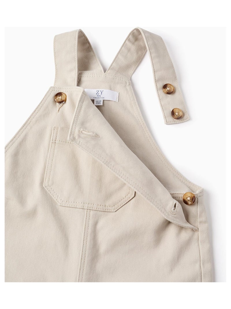 Salopette en Sergé Beige - Kiabi