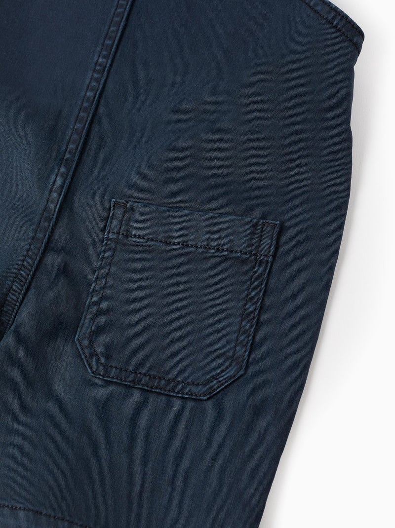 Salopette en Sergé Bleu foncé - Kiabi