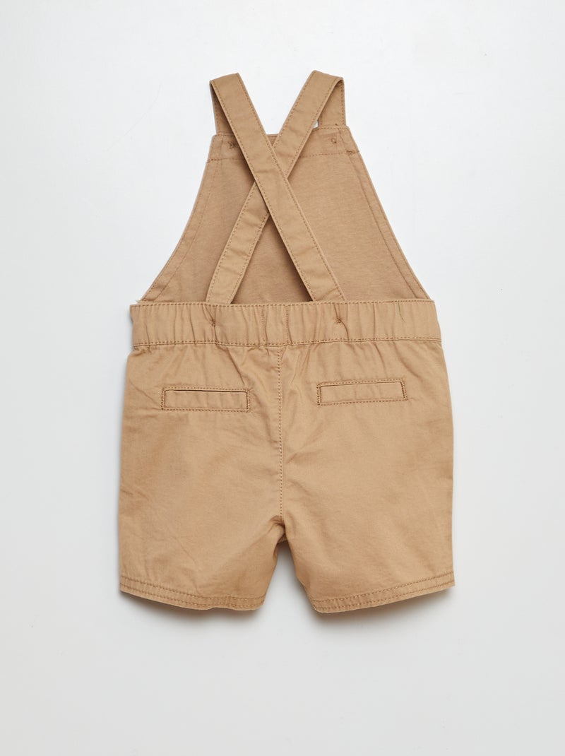 Salopette en twill Beige - Kiabi