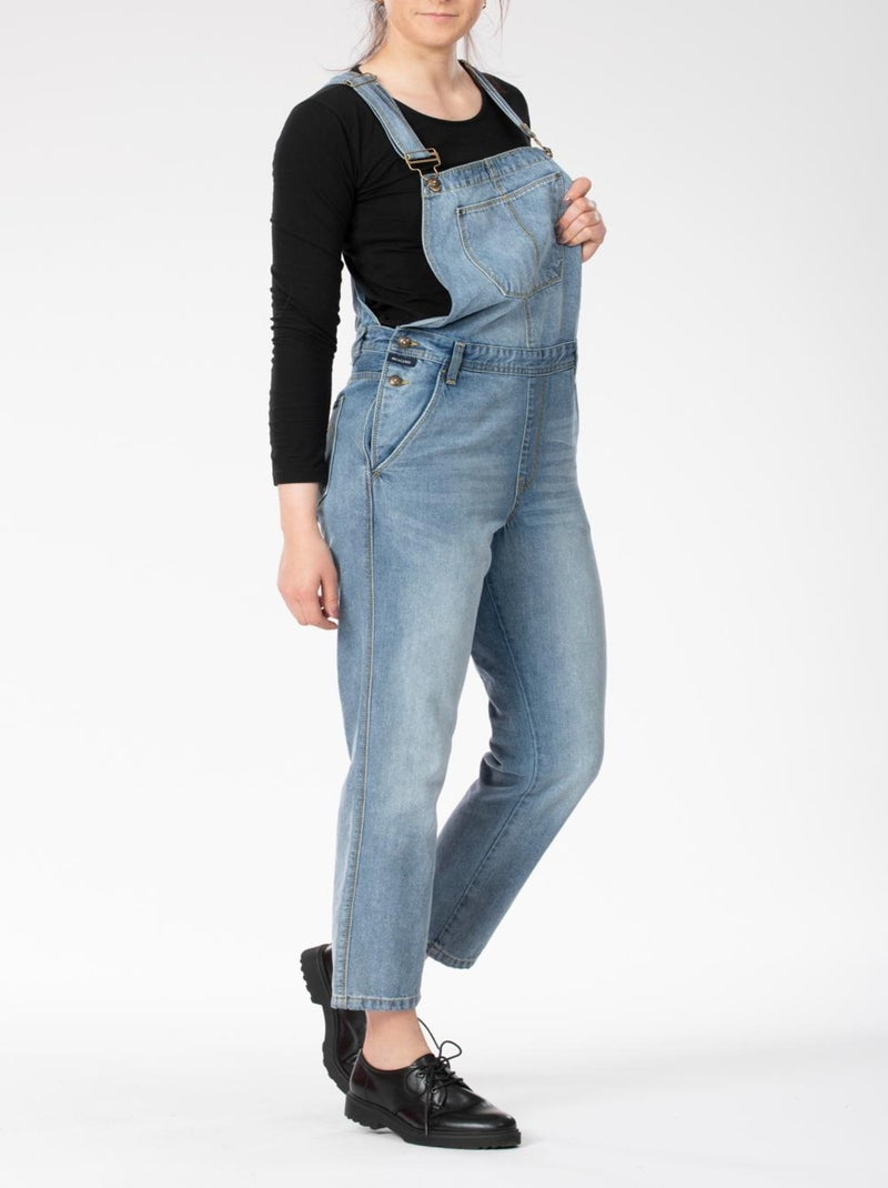 Salopette esprit workwear EBE 'Rica Lewis' Bleu - Kiabi