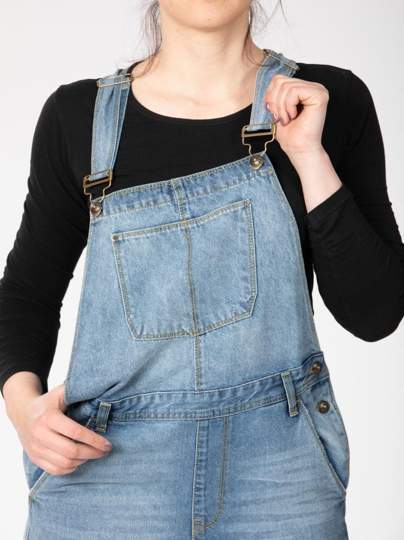 Salopette esprit workwear EBE 'Rica Lewis' Bleu - Kiabi