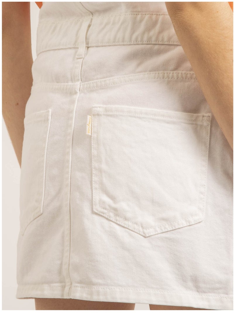 Salopette jupe en denim XYNA Blanc - Kiabi