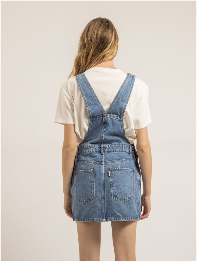 Salopette jupe en denim XYNA Bleu - Kiabi