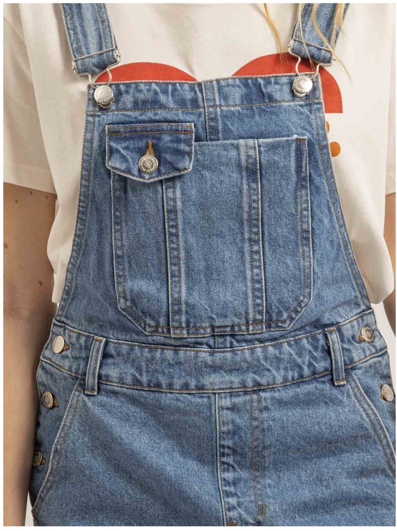 Salopette jupe en denim XYNA Bleu - Kiabi