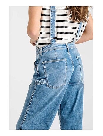 Salopette LAULY loose, large en jeans 'Le Temps Des Cerises'