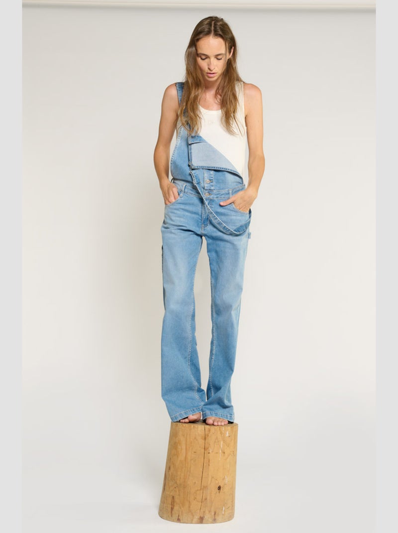 Salopette LAULY loose, large en jeans 'Le Temps Des Cerises' Bleu - Kiabi