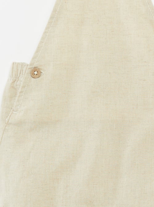 Salopette légère en lin mélangé - Kiabi