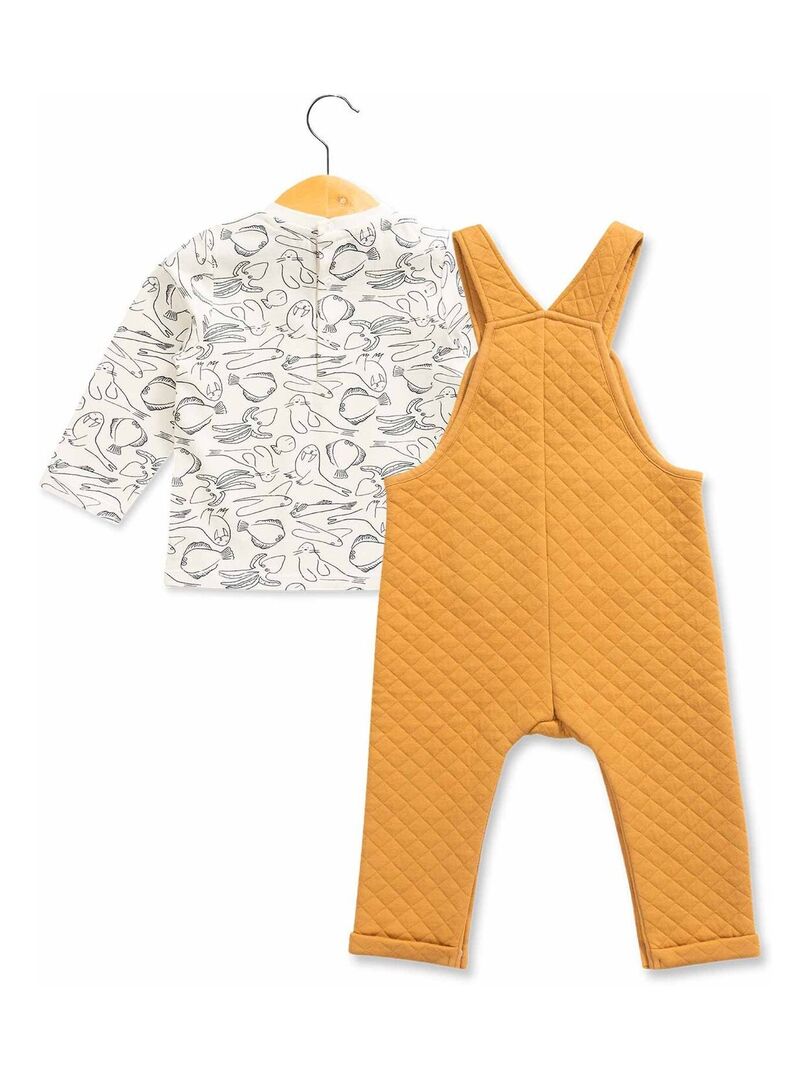Haut Bébé Fille DIRKJE - Manches Longues - Coton Bio 95% - Fermeture Pression épaule - Taille 80 (9-12 Mois)