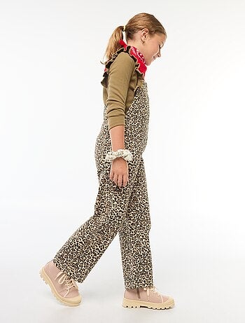 Salopette pantalon léopard