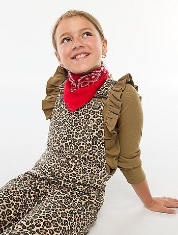Salopette pantalon léopard