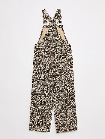 Salopette pantalon léopard
