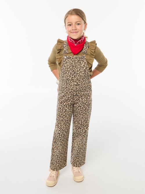 Salopette pantalon léopard - Kiabi