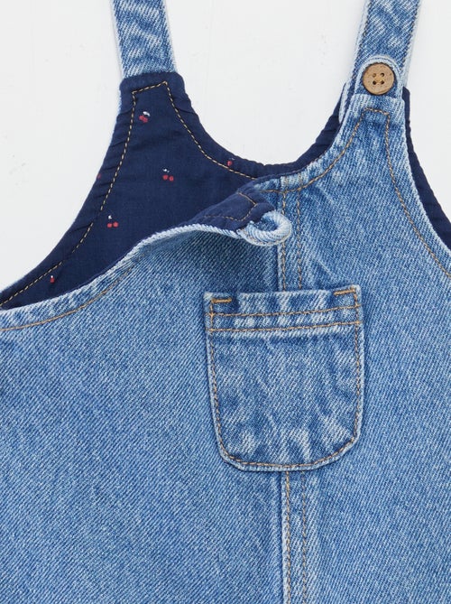 Salopette short avec poche poitrine - Kiabi