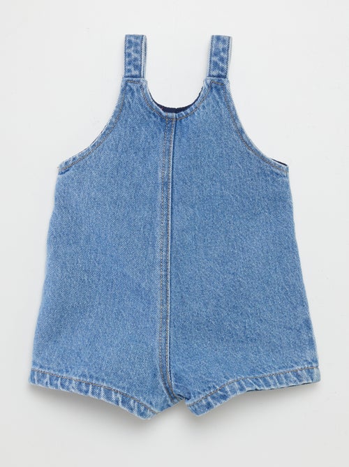 Salopette short avec poche poitrine - Kiabi