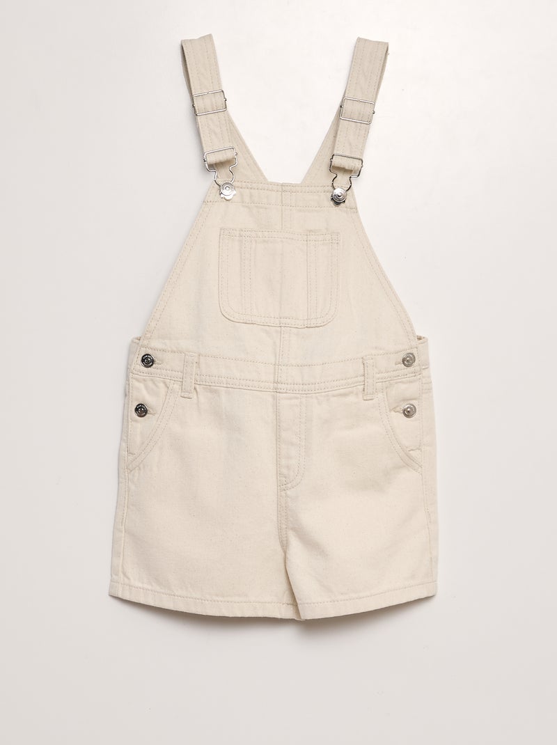 Salopette short Blanc - Kiabi