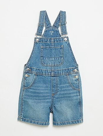 Salopette short en denim