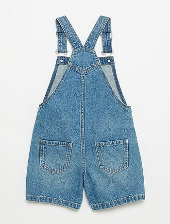Salopette short en denim