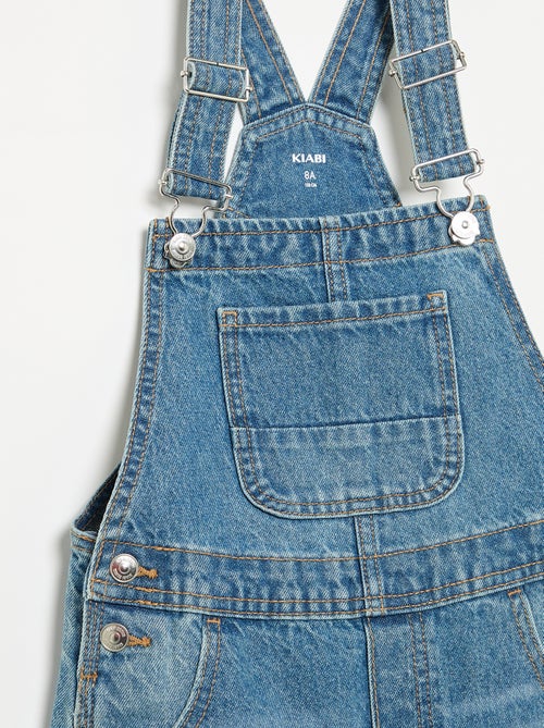 Salopette short en denim - Kiabi