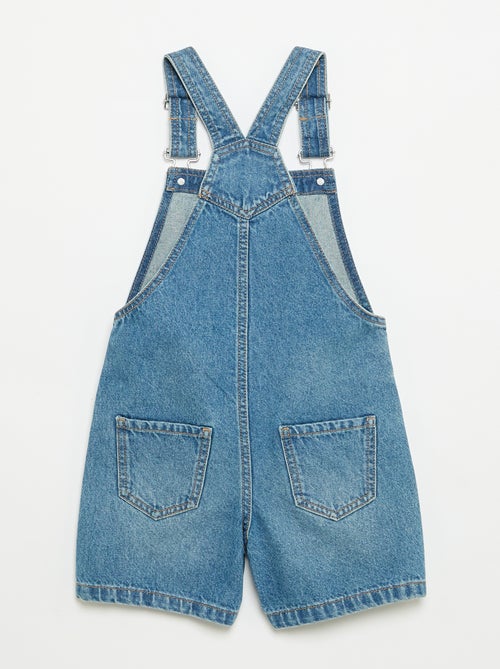 Salopette short en denim - Kiabi
