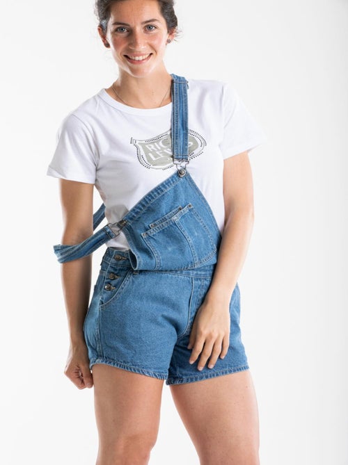 Salopette short en denim FANTINE 'Rica Lewis' - Kiabi