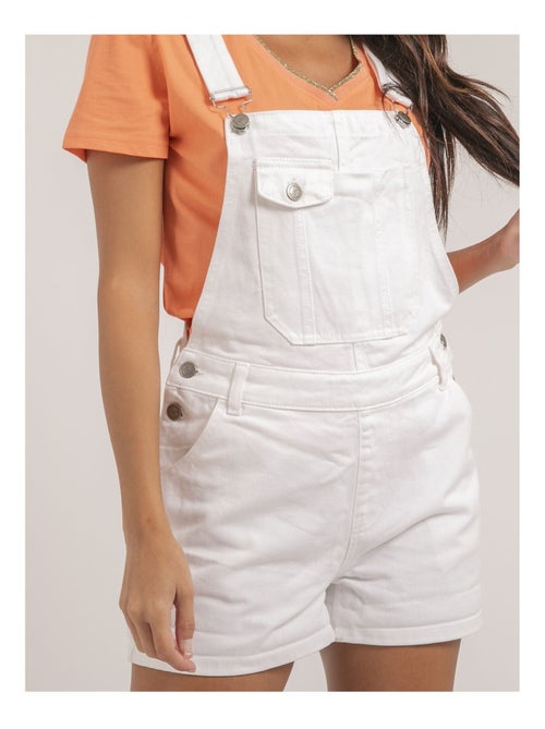 Salopette short en denim XORTA - Kiabi