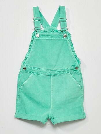 Salopette short en jean - Kiabi