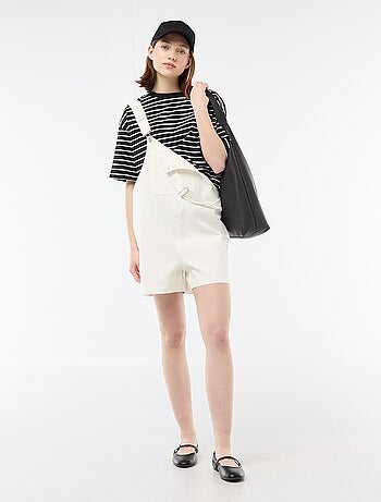 Salopette short oversize
