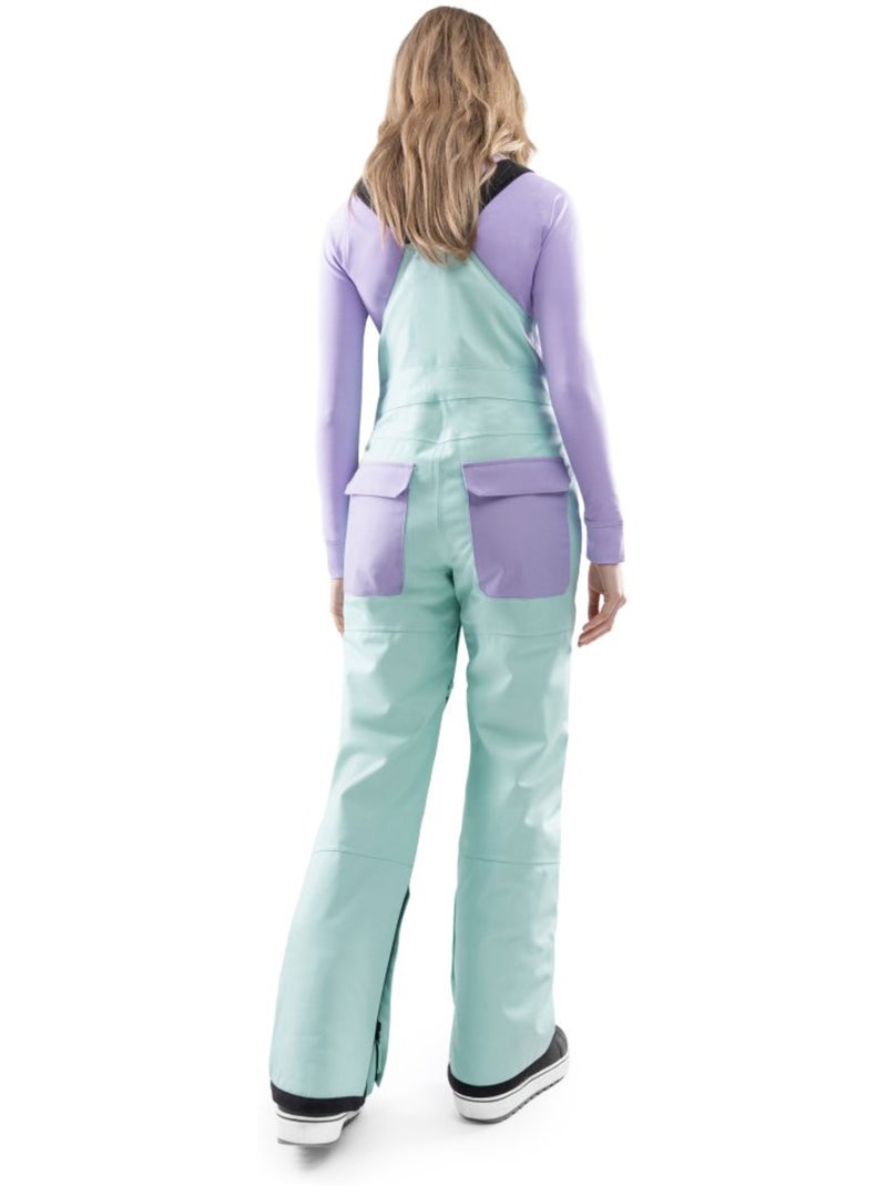 Salopette snowboard femme sports d'hiver femme b1-w lenk Vert - Kiabi