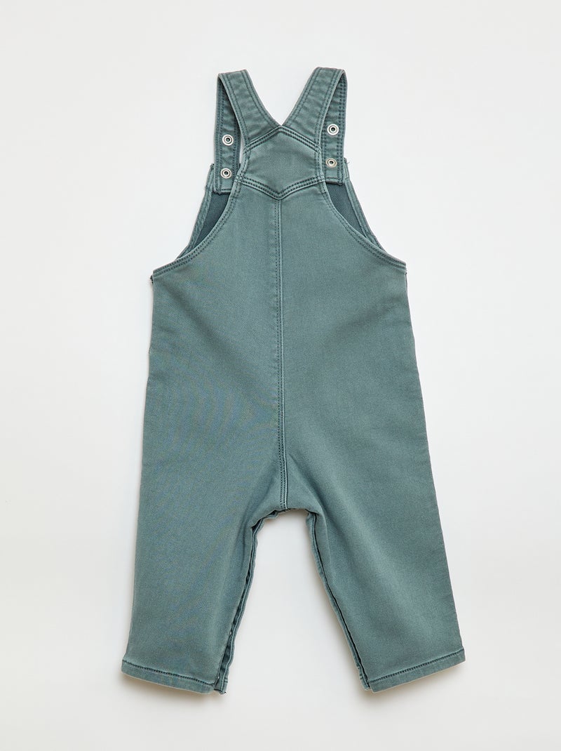 Salopette unie à bretelles ajustables Bleu - Kiabi