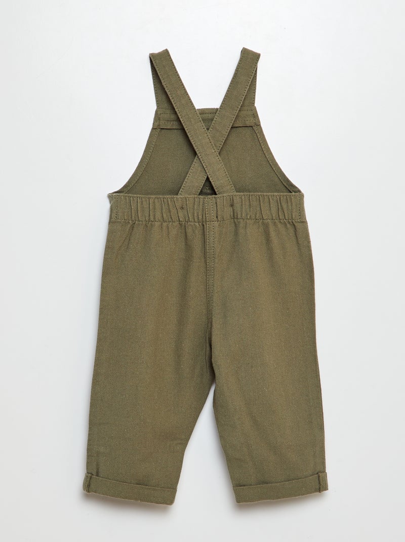 Salopette unie VERT - Kiabi