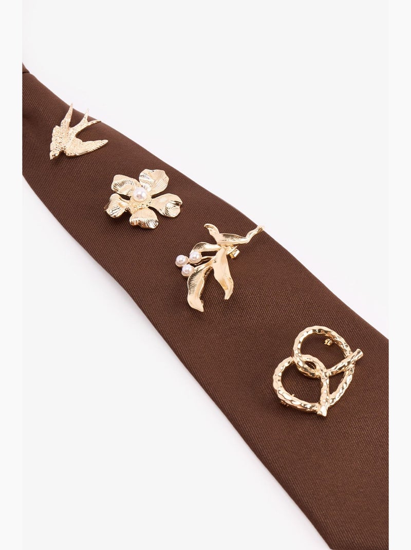 Sam collier penti Marron - Kiabi