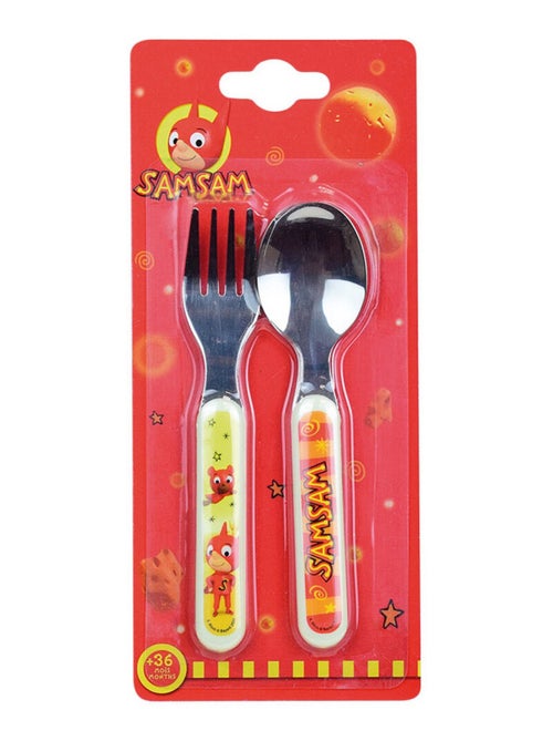 Samsam Ensemble Couverts Inox (Fourchette, Cuillere) - Kiabi