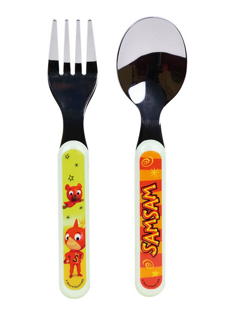 Samsam Lot Vaisselle En Plastique Réutilisable Multicolore - Kiabi