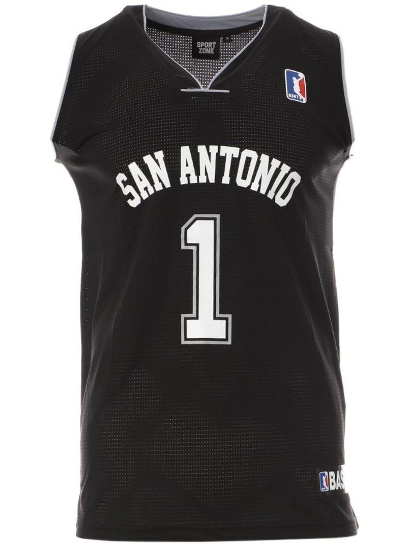 San Antonio Maillot de basketball Homme Sport Zone Noir - Kiabi