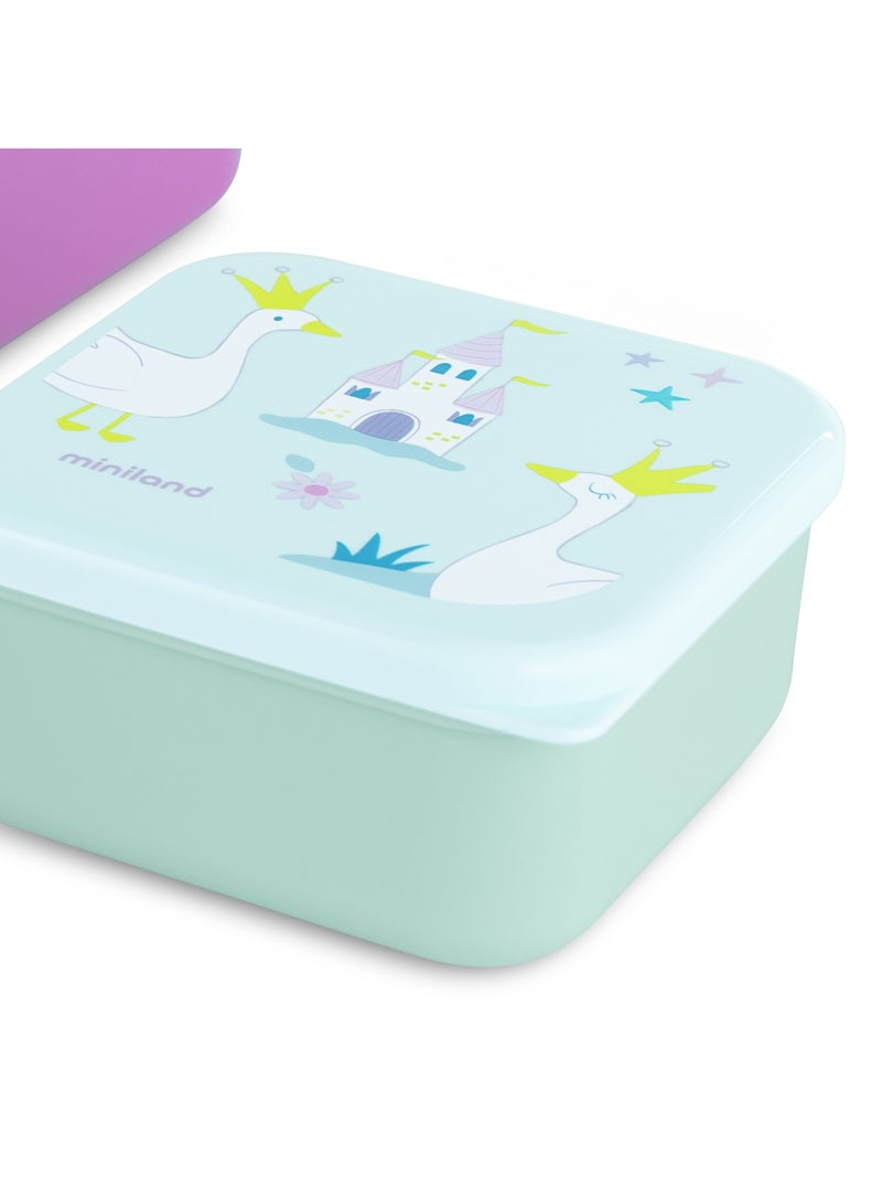 Sanckbox-3 Boîtes à Lunch Fantaisie Miniland Rose - Kiabi