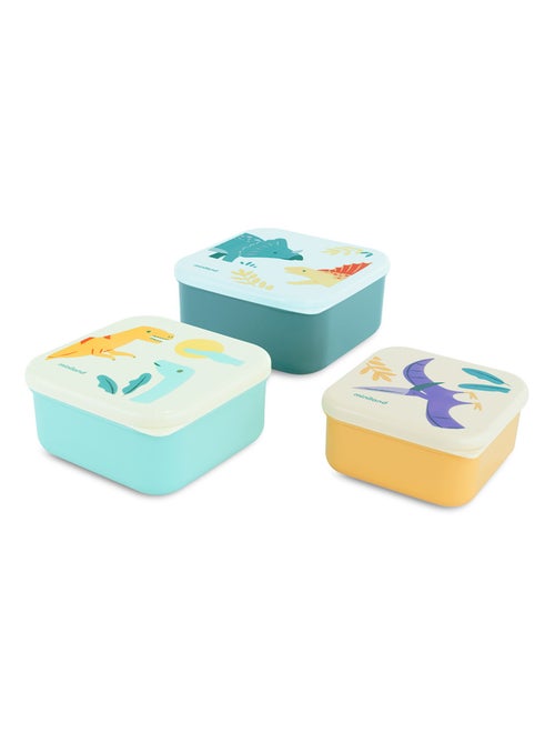 Sanckbox-3 Boîtes à Lunch Jurassique Miniland - Kiabi