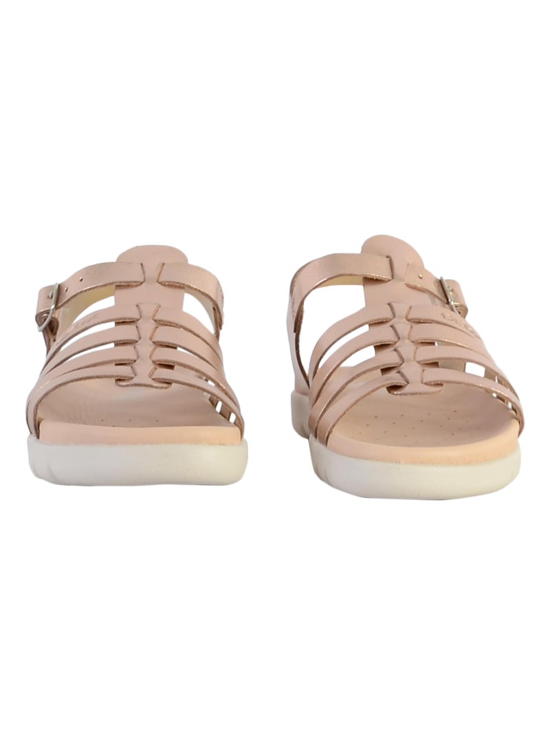 Sandale à Bride Plate Geox Enfant Soleima Beige - Kiabi