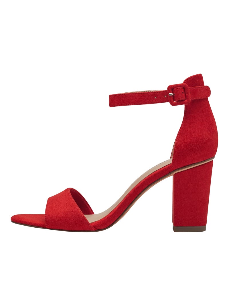 Sandale à Bride Talon Tamaris Rouge - Kiabi