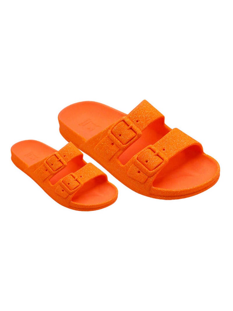 Sandale à Paillette Pour Femme Neon Orange - Kiabi