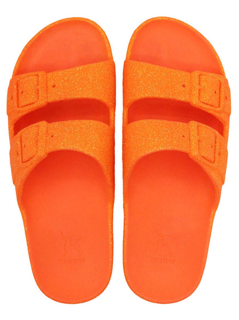 Sandale à Paillette Pour Femme Neon Orange - Kiabi