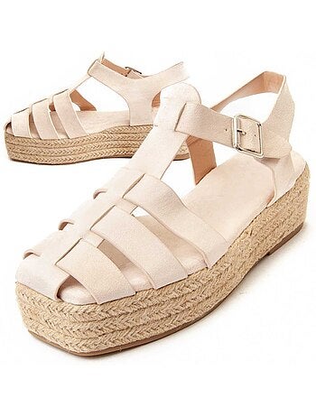 Sandale à Plateforme Textile Montevita