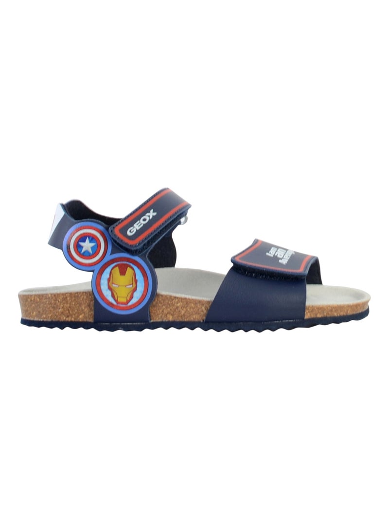Sandale à Scratch Geox Enfant Ghita Bleu marine - Kiabi