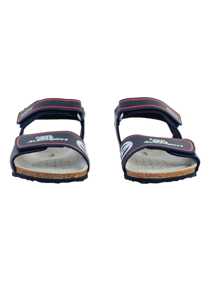 Sandale à Scratch Geox Enfant Ghita Bleu marine - Kiabi