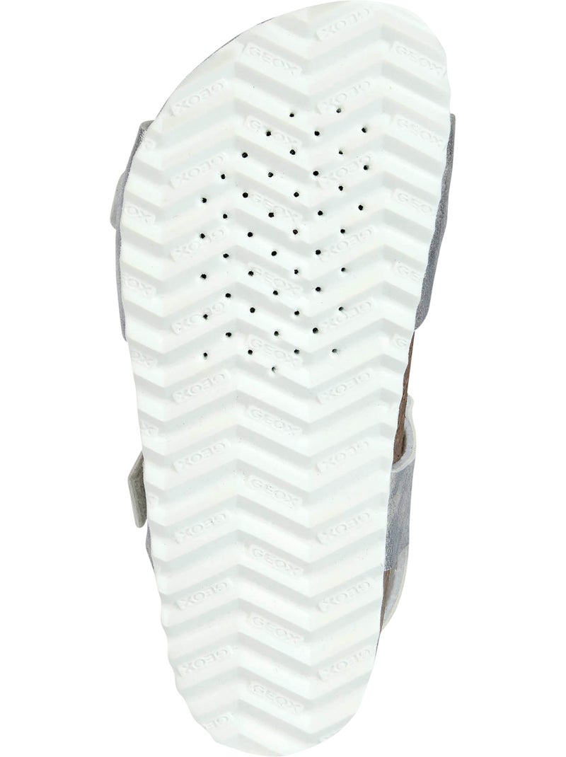 Sandale à Scratch Plate Geox Enfant Adriel Argent - Kiabi