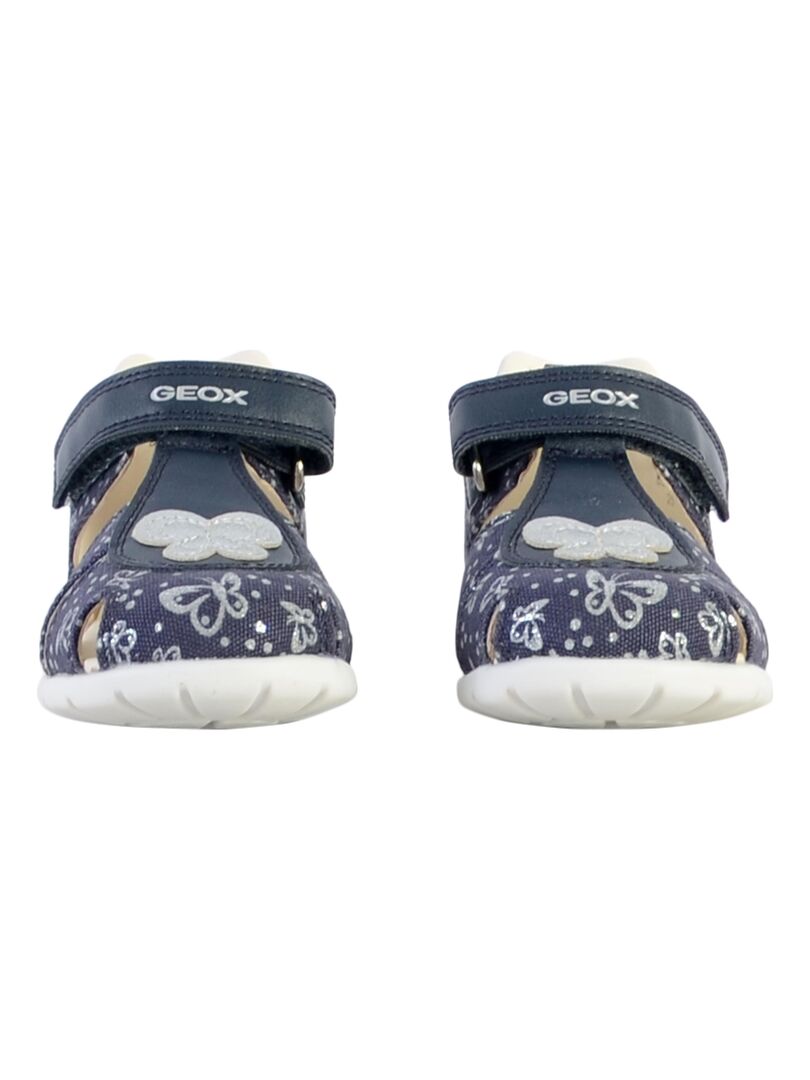 Geox - Sandales Bébé Garçon Elthan | Cuir Semelle Caoutchouc - Scratch - Confort Et Soutien