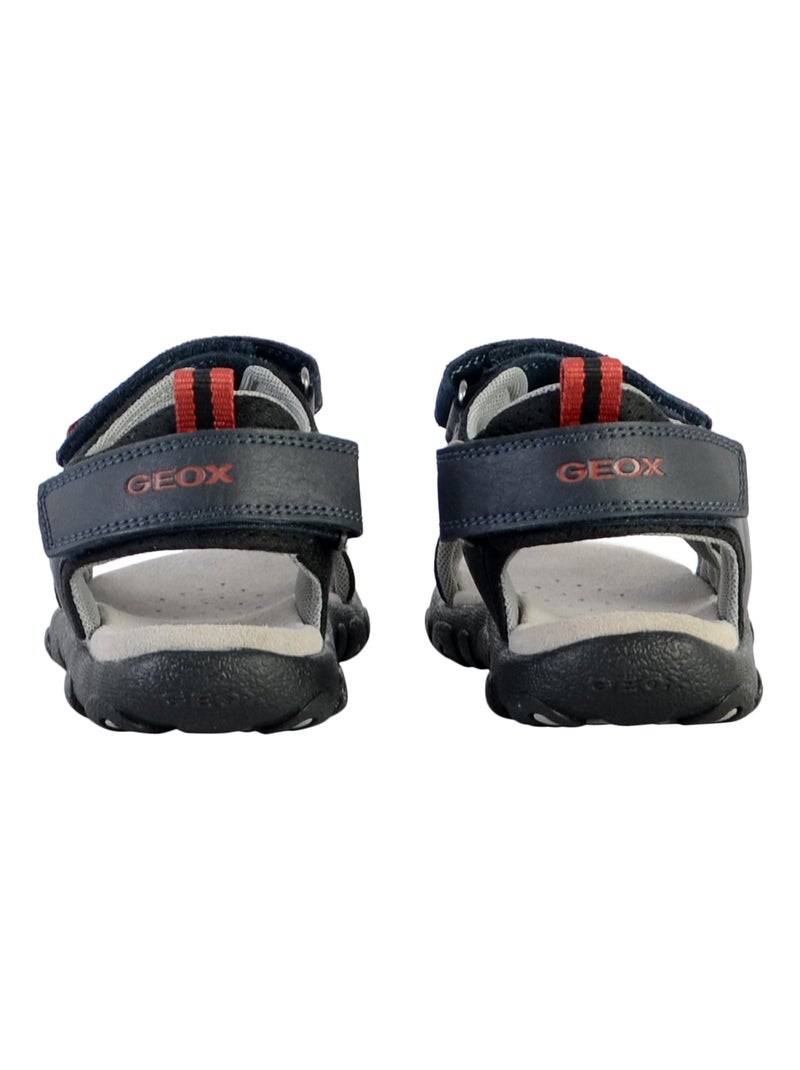 Sandale à Scratch Plate Geox Enfant Strada Bleu marine - Kiabi