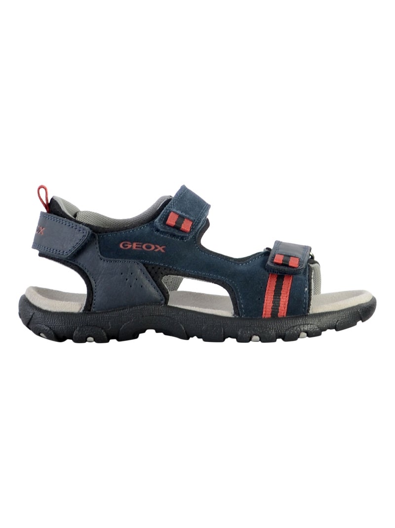 Sandale à Scratch Plate Geox Enfant Strada Bleu Rouge - Kiabi